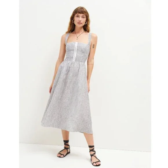 Reformation Tagliatelle Dress in Vineyard - Picture 1 of 7